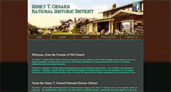 Desktop Screenshot of oxnardhistoricdistrict.com