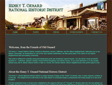 Tablet Screenshot of oxnardhistoricdistrict.com